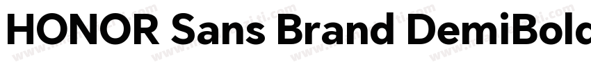 HONOR Sans Brand DemiBold字体转换